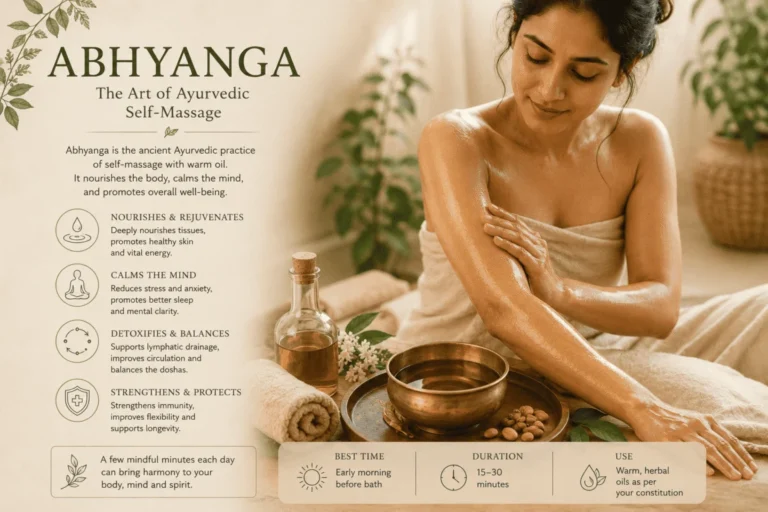 Abhyanga, Ayurvedic warm oil self-massage at home