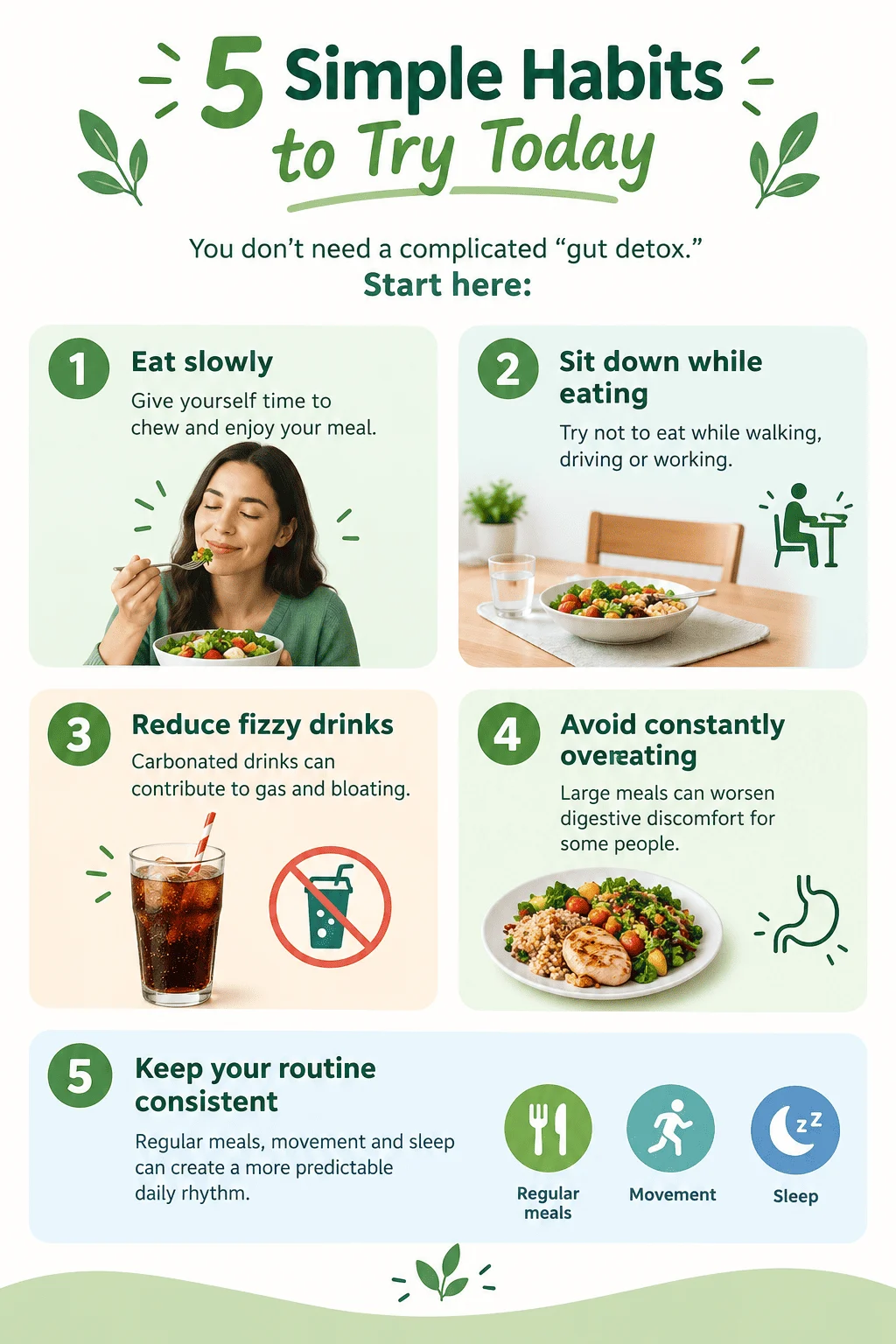5 simple daily habits to support better digestion and reduce bloating
